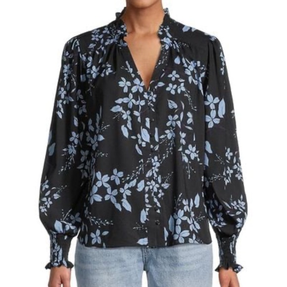 Parker NY aster lagoon blouse size small - Picture 5 of 5